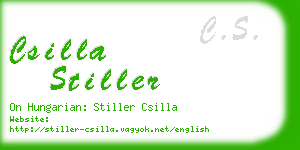 csilla stiller business card